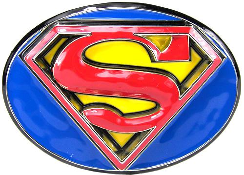 Big Licensed 3D Superman Belt Buckle